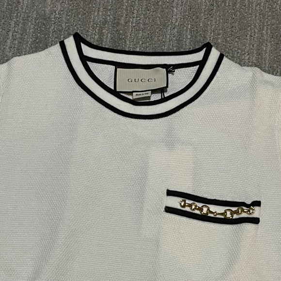 preloved Gucci Off-White wool Horsebit Dress SZ M - Picture 4 of 10